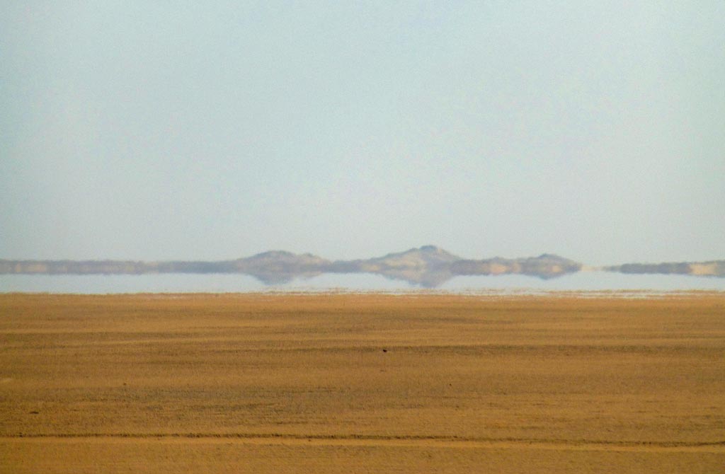 Fata Morgana in der äpyptischen Wüste