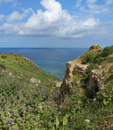 Klippen an der Ramla Bay