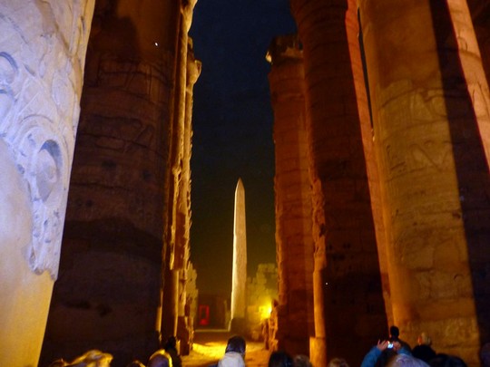 Lightshow am Karnak Tempel in Luxor