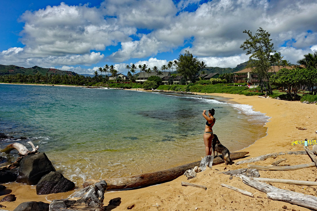 Bucht am Lae Nani Resort auf Kauai