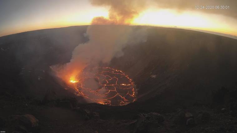 Kilauea Krater am 24.12. 2020