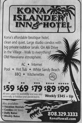 Kona Islander Inn Hotelpreise auf Big Island