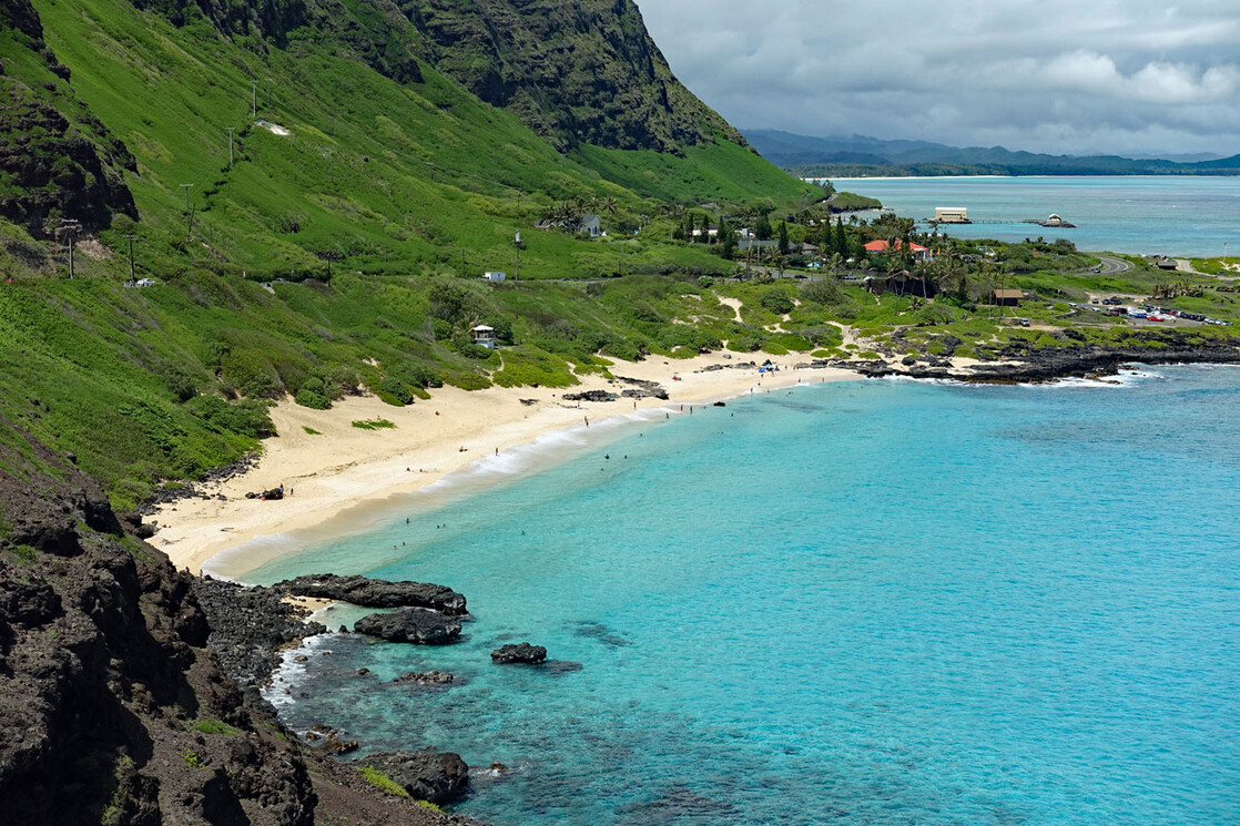 Der Makapuu Beach auf Oahu