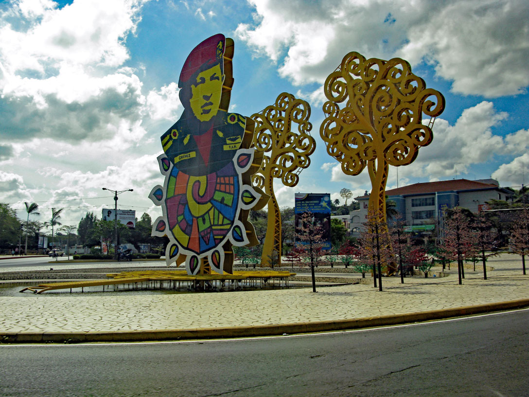 Gedenktafel für Chávez in Managua