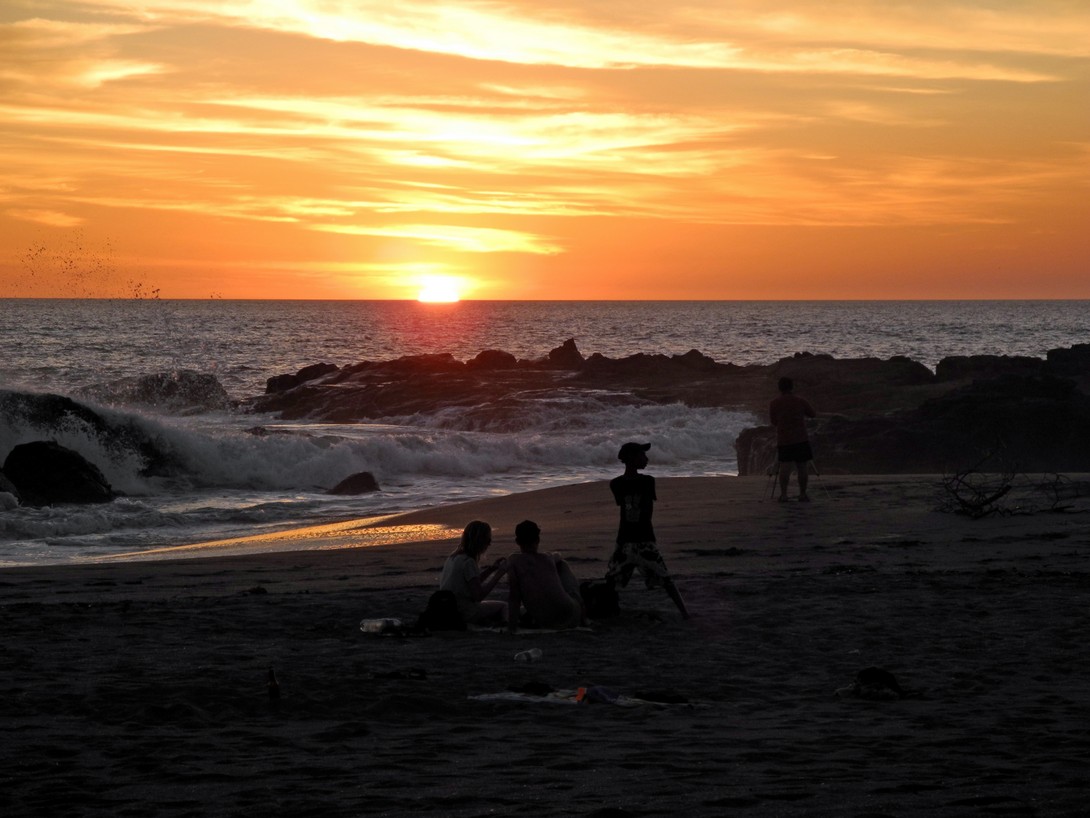 Sonnenuntergang am Strand von Peñitas