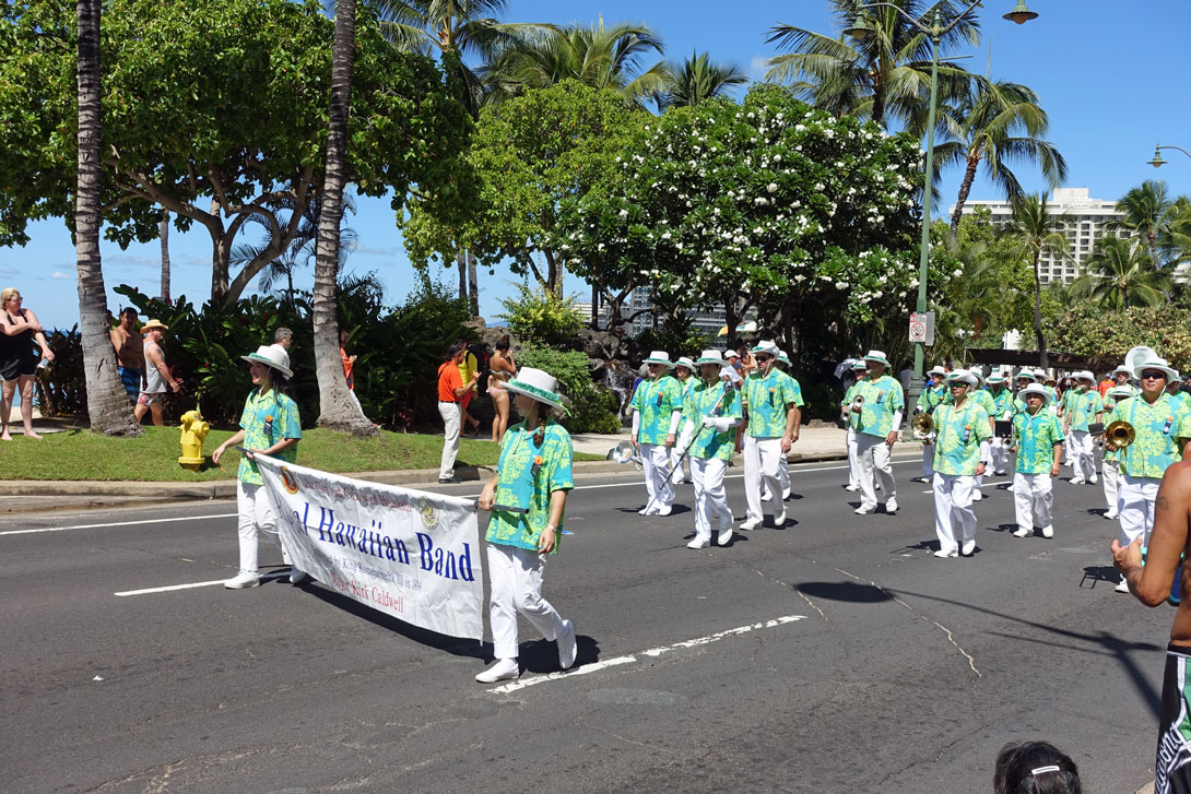 Aufmarsch der Royal Hawaiian Band
