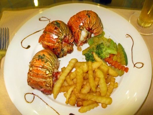 Lobster im Hotel Victorian in San Juan del Sur