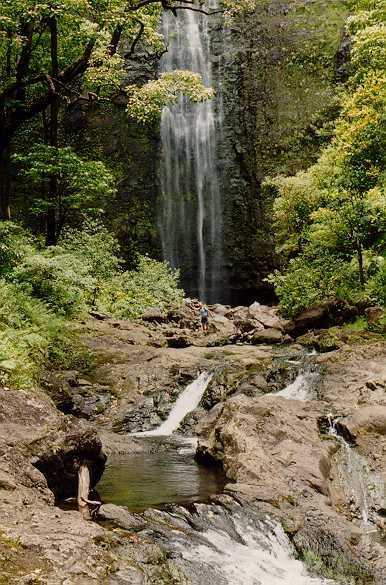 Wasserfall am Kalalau Trail